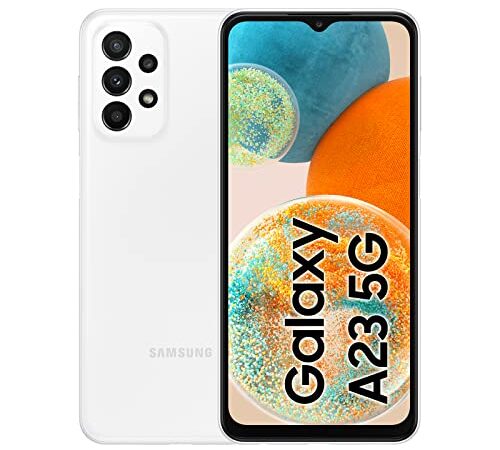 Samsung Galaxy A23 5G, Android Smartphone ohne Vertrag, 16,72 cm/6,6 Zoll TFT Display, 5.000 mAh Akku, 64 GB/4GB RAM, Handy in White, inkl. 30 Monate Herstellergarantie [Exklusiv bei Amazon]