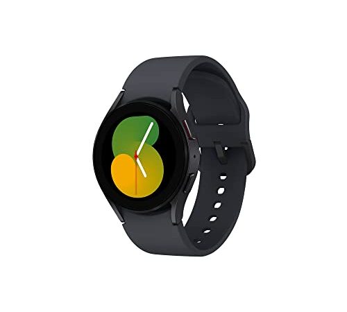 Samsung Galaxy Watch5, Runde Bluetooth Smartwatch, Wear OS, Fitnessuhr, Fitness-Tracker, 40 mm, Graphite