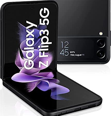 Samsung Galaxy Z Flip3 5G (17,03 cm) , faltbares Handy, großes 1,9 Zoll Frontdisplay, 128 GB interner Speicher, 8 GB RAM, Phantom Black, inkl. 36 Monate Herstellergarantie