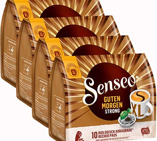 SENSEO Pads Guten Morgen Strong XL, Stark & Intensiv, 40 Kaffee Pads