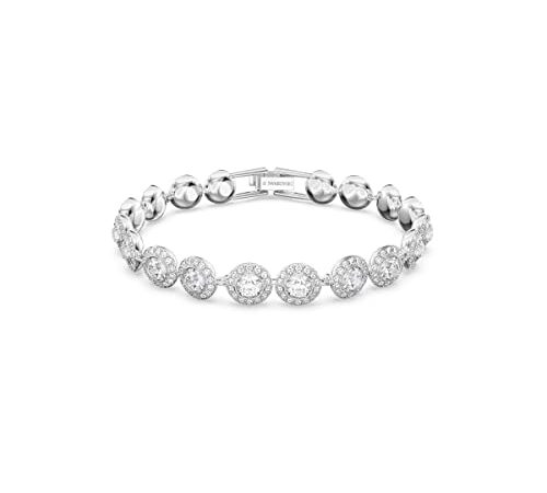 Swarovski Angelic Armband, Rund, Weiss, Rhodiniert