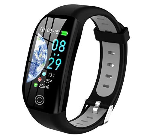 Tipmant Fitnessuhr mit Pulsmesser Schlafmonitor Schrittzähler Smartwatch Fitness Tracker Fitness Armband Wasserdicht IP68 Fitness Uhr Pulsuhr Sportuhr für Damen Herren Kinder ios iPhone Android Handy
