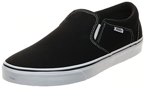 Vans Herren Asher Sneaker, Schwarz Canvas Black White, 44 EU