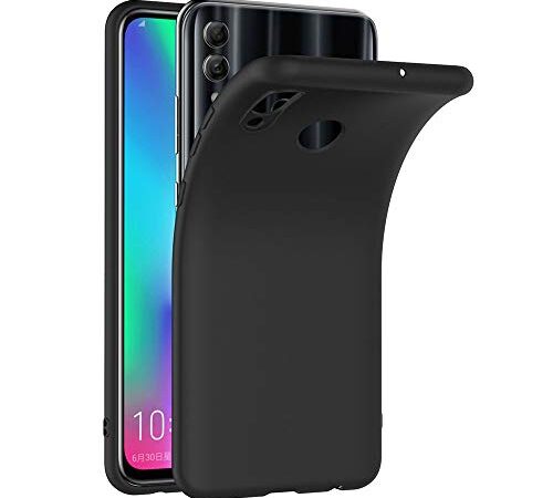 AICEK Hülle Compatible für Honor 10 Lite, Schwarz Silikon Schutzhülle für Honor 10 Lite Case TPU Bumper Honor 10 Lite Handyhülle (6,21 Zoll)