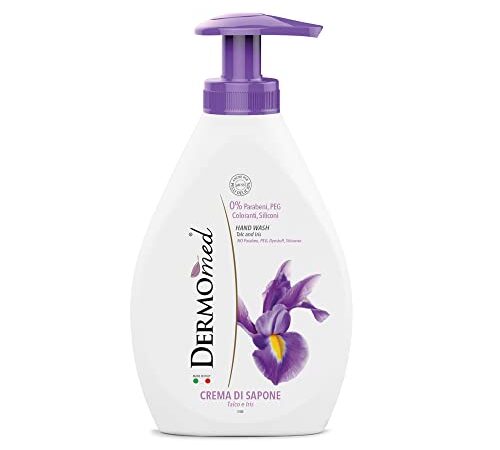 Dermomed Seife, Hände und Gesicht, Talkum und Iris – 300 ml