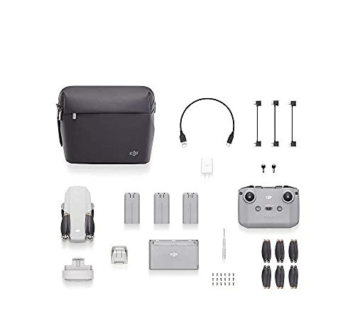 DJI Mini 2 Fly More Combo (EU) + Care Refresh (auto-aktiviert) - 4K Video-Drohne mit Zubehör und inklusive Schutzpaket für ein sorgenfreies Fliegen, 1er Pack