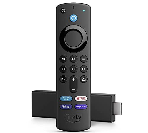 Fire TV Stick 4K mit Alexa-Sprachfernbedienung (mit TV-Steuerungstasten)