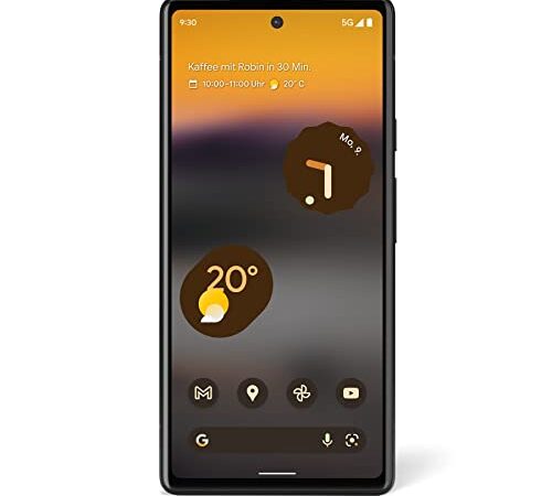 Google Pixel 6a – Freigeschaltetes Android-5G fähiges-Smartphone mit 12-Megapixel-Kamera – Charcoal