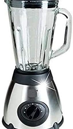 JUNG VitaSpeed Standmixer Mixer 500W, Eiscrusher mit Edelstahl Klingen, Blender 1,5 L Glasbehälter, Smoothiemixer mit 19.000 U/min, Obst Gemüse Zerkleinerer für Smoothie Milchshake