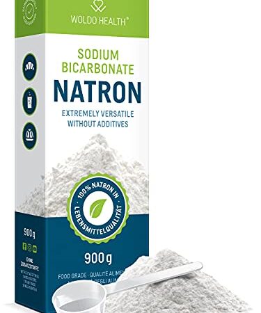 Natron Pulver in Lebensmittelqualität 900g - inkl. Dosierlöffel