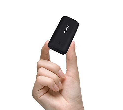 Powerbank 10000mAh, Mini Kompakte Externer Akku, Power Bank Klein Aber Stark mit Micro+USB C, Handy Ladegerät Leicht Compact Externer Batterie