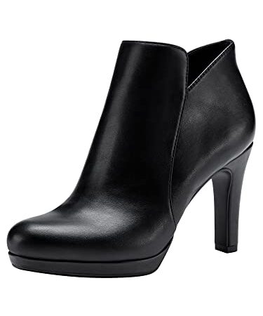 Tamaris Damen Klassische Stiefel, Frauen Stiefel,TOUCHit-Fußbett,lederstiefel,reißverschluss,Winterstiefel,Winterschuhe,Black MATT,38 EU
