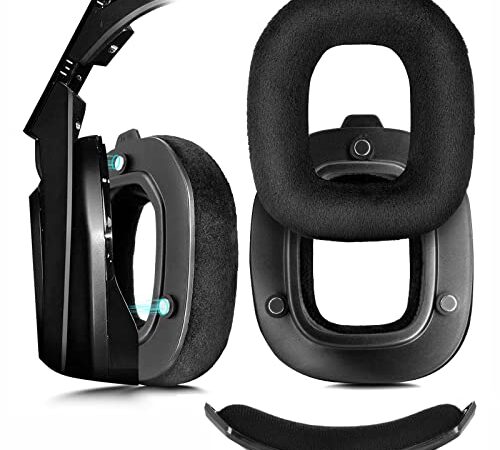 XBERSTAR Ohrpolster Ersatz für Astro A50 GEN3 Headset – A50 Zubehör/Ohrpolster/Ohrmuscheln (Flanell-Ohrpolster + Kopfband)