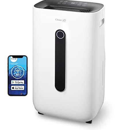 Clean Air Optima CA-706 SMART - Luftentfeuchter und Luftreiniger - Entfeuchtungsleistung bis 20 Liter/Tag - 5-fache Filtertechnologie mit HEPA-Filter, Ionisator & UV-C Lampe - Geeignet bis 70m²/175m³