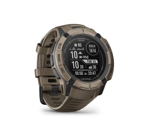 Garmin Instinct 2X Solar – GPS-Smartwatch mit unendlicher Akkulaufzeit im Smartwatch-Modus, über 40 Sport-Apps, Smart Notifications, Pay, Trainingszustand, Fitnessalter, Schlafanalyse UVM.