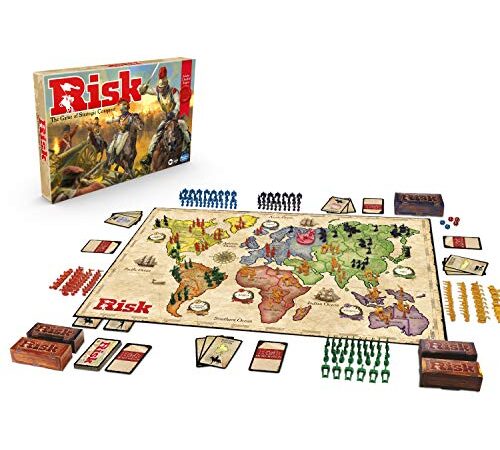 Hasbro Gaming Risikospiel mit Drachen, zur Verwendung mit Amazon Alexa, Strategiesrettspiel ab 10 Jahren, mit speziellem Drachen-Token, Amazon Exclusive