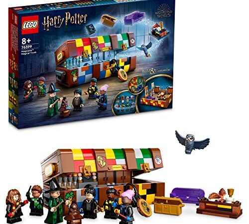 LEGO 76399 Harry Potter Hogwarts Zauberkoffer, Spielzeug mit Minifiguren und jeder Menge Zubehör, Geschenk für Kinder